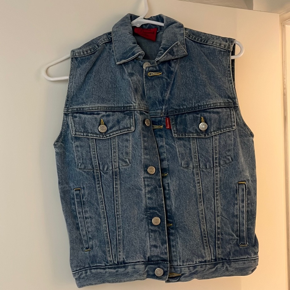 Vintage denim vest